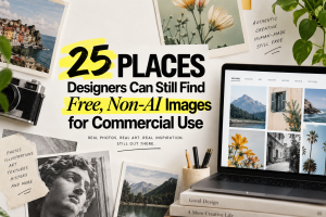 25 Places Designers Can Still Find Free, Non-AI Images for Commercial Use